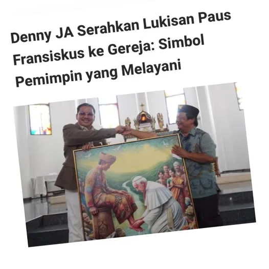 LUKISAN DENNY JA SOAL PAUS DISERAHKAN KE GEREJA