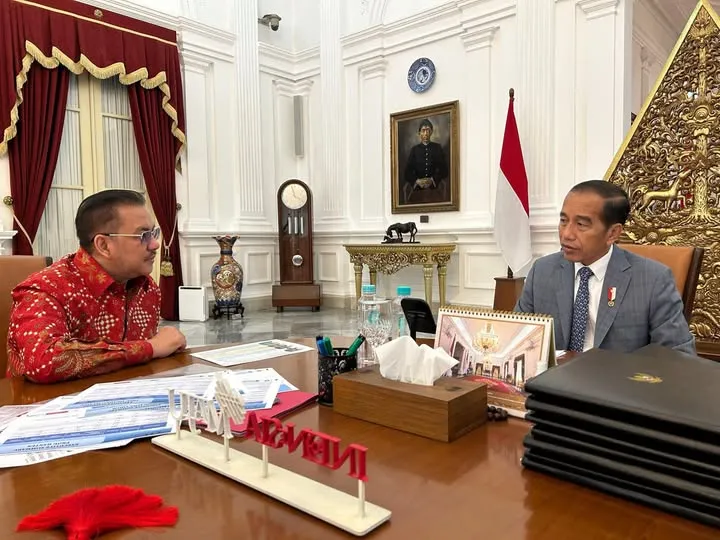 Berdua berdiskusi dengan Jokowi soal situasi mutakhir, di istana