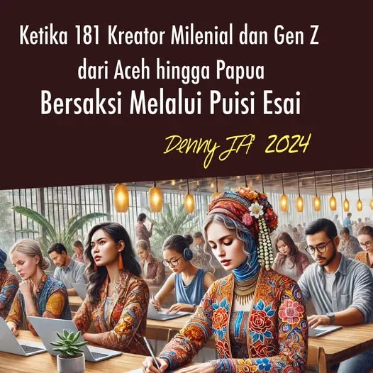 KETIKA 181 KREATOR MILENIAL DAN GEN Z, DARI ACEH HINGGA PAPUA, BERSAKSI MELALUI PUISI ESAI