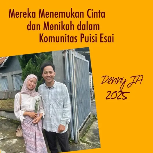 MEREKA MENEMUKAN CINTA DAN MENIKAH DALAM KOMUNITAS PUISI ESAI
