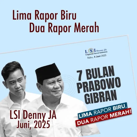 Evaluasi 7 Bulan Prabowo–Gibran, Juni 2025