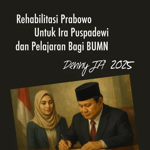 REHABILITASI PRABOWO UNTUK IRA PUSPADEWI DAN PELAJARAN BAGI BUMN