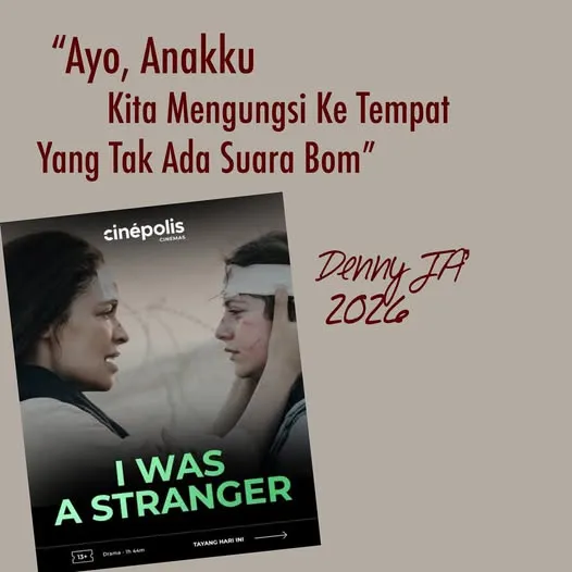 “AYO ANAKKU, KITA MENGUNGSI KE TEMPAT YANG TAK ADA SUARA BOM”