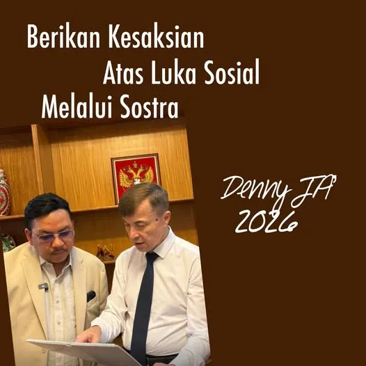 BERIKAN KESAKSIAN ATAS LUKA SOSIAL MELALUI SASTRA