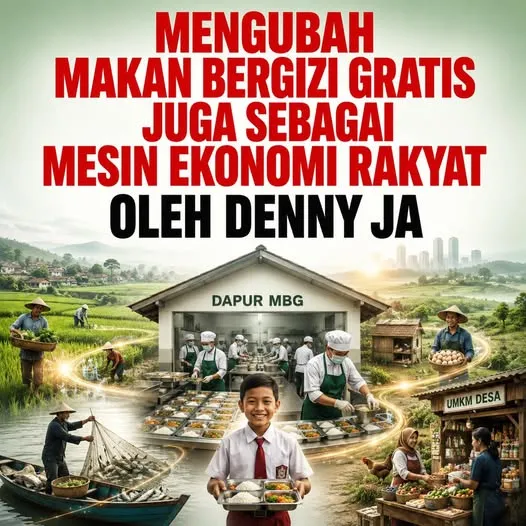 MENGUBAH MAKAN BERGIZI GRATIS JUGA SEBAGAI MESIN EKONOMI RAKYAT