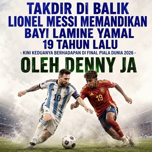 TAKDIR DI BALIK LIONEL MESSI MEMANDIKAN BAYI LAMINE YAMAL 19 TAHUN LALU