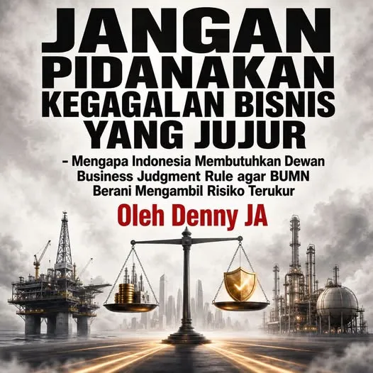 JANGAN PIDANAKAN KEGAGALAN BISNIS YANG JUJUR