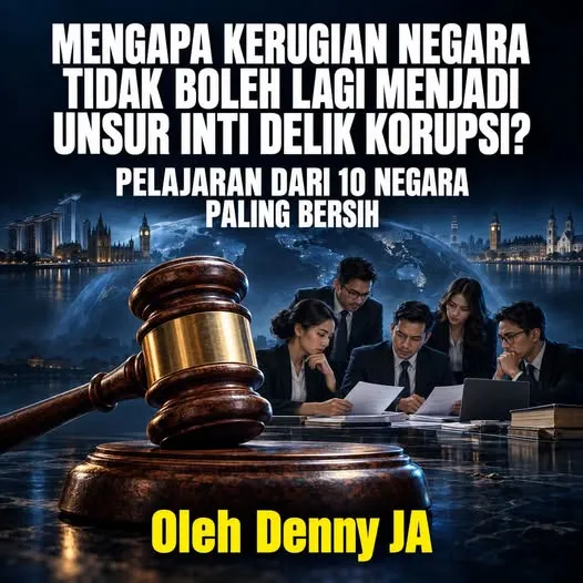 MENGAPA KERUGIAN NEGARA TIDAK BOLEH LAGI MENJADI UNSUR INTI DELIK KORUPSI?
