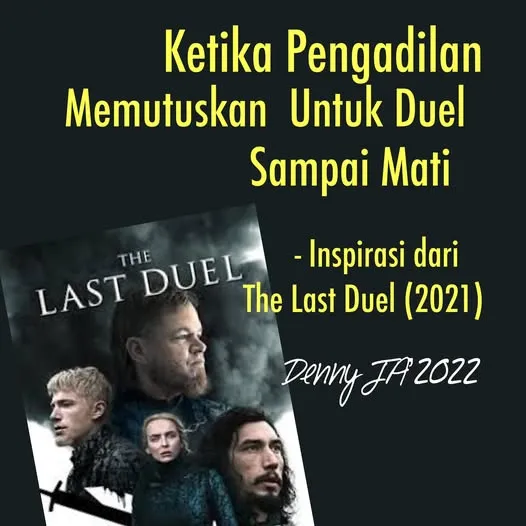 KETIKA PENGADILAN MEMUTUSKAN DUEL SAMPAI MATI