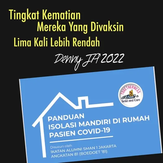 TINGKAT KEMATIAN MEREKA YANG DIVAKSIN LIMA KALI LEBIH RENDAH