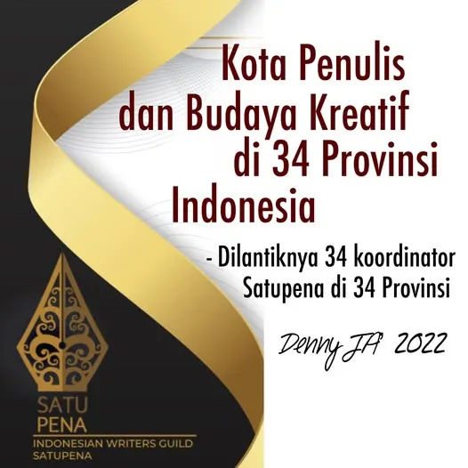 KOTA PENULIS DAN BUDAYA KREATIF DI 34 PROVINSI INDONESIA