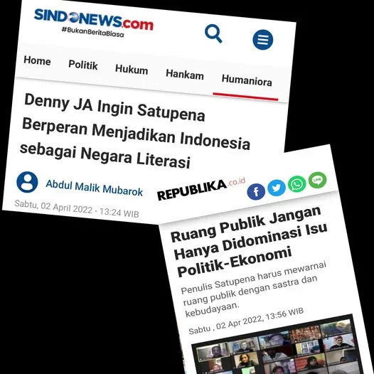 DENNY JA: SATUPENA IKUT MEMBANGUN NEGARA LITERASI