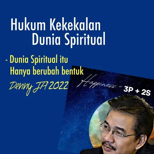 HUKUM KEKEKALAN DUNIA SPIRITUAL