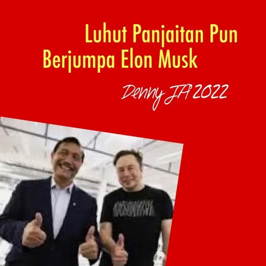 LUHUT  PANJAITAN PUN BERJUMPA ELON MUSK