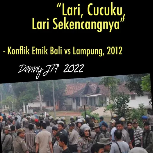 “LARI CUCUKU, LARI SEKENCANGNYA”