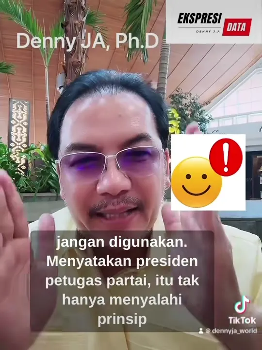Denny JA: Presiden Bukan Petugas Partai