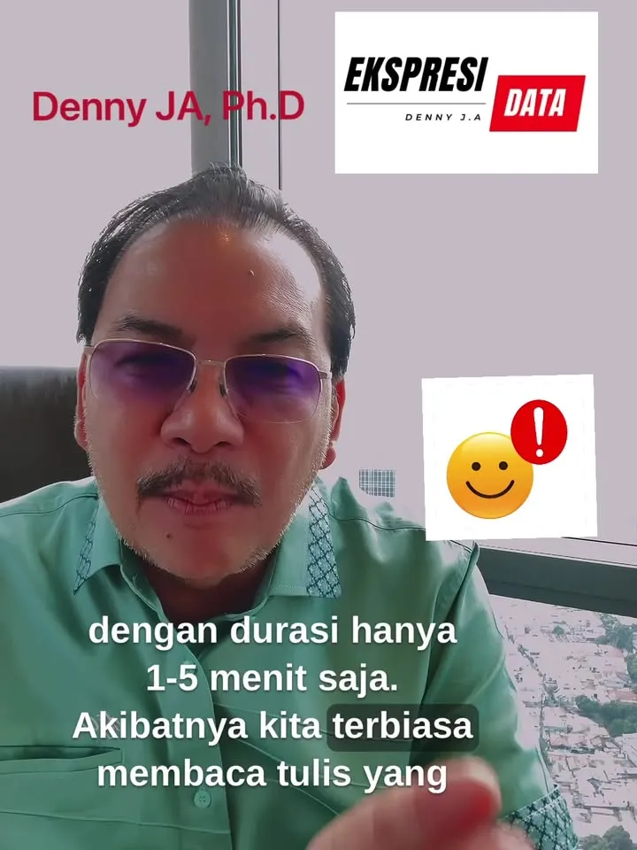 Denny JA: Pembaca Buku di Indonesia Hanya 22,5%