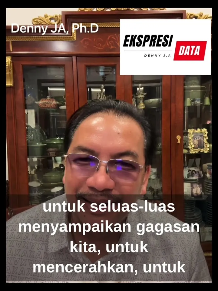 Denny JA: Media Sosial Sebagai Pengeras Suara dan Datanya