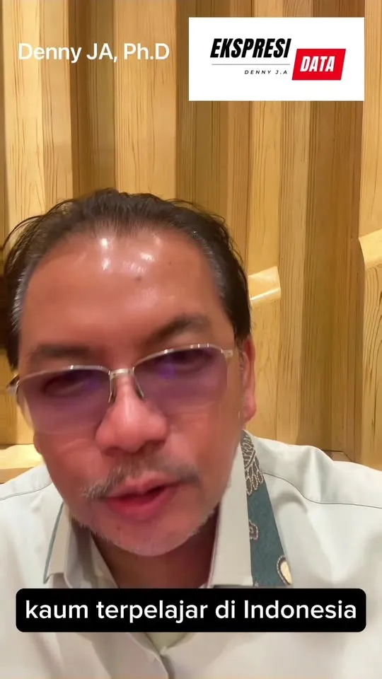 Denny JA: Jumlah Kaum Terpelajar di Indonesia (D3, S1) Ke Atas di Bawah 10 %