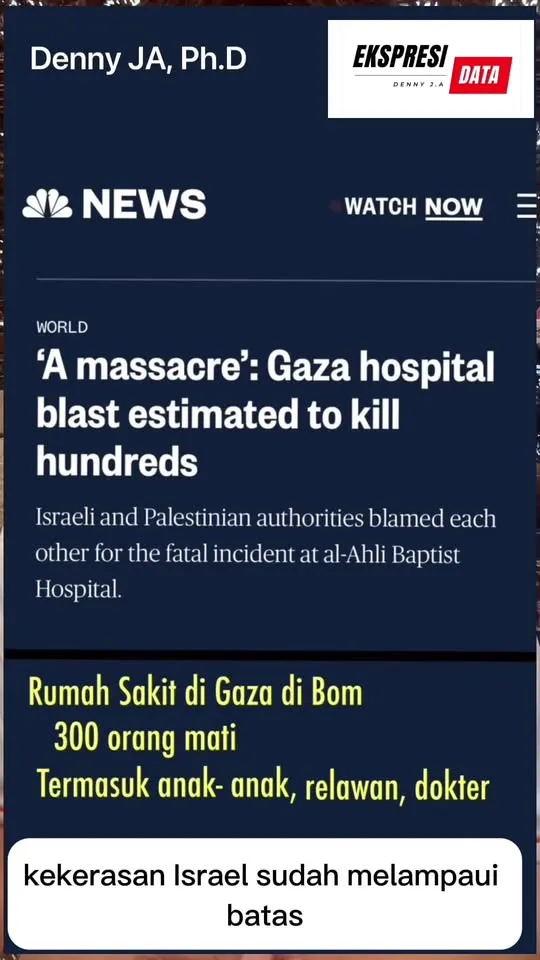 Denny JA: Publik Dunia Bergolak Membela Palestina, Menentang Israel: Mengapa?