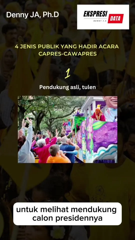 Denny JA: Pendukungnya Tumpah Ruah di Jalan, Tapi Hasil Survei Calon Presiden Itu Minim