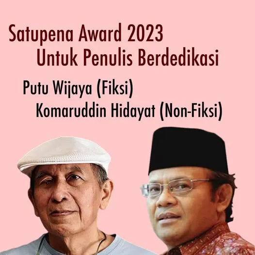 PENGHARGAAN SATUPENA AWARD 2023 UNTUK PENULIS BERDEDIKASI 