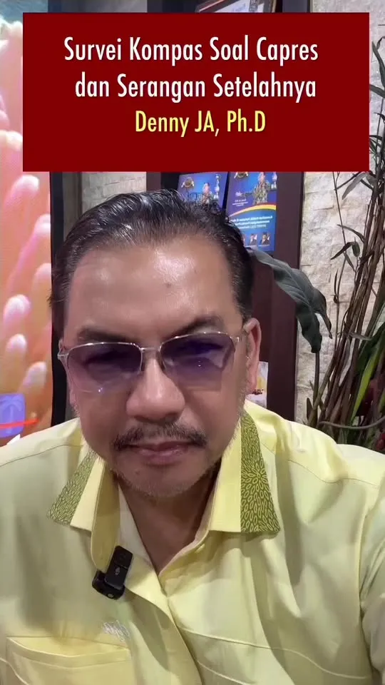 Denny JA: Survei  Kompas Soal Capres dan Serangan Setelahnya