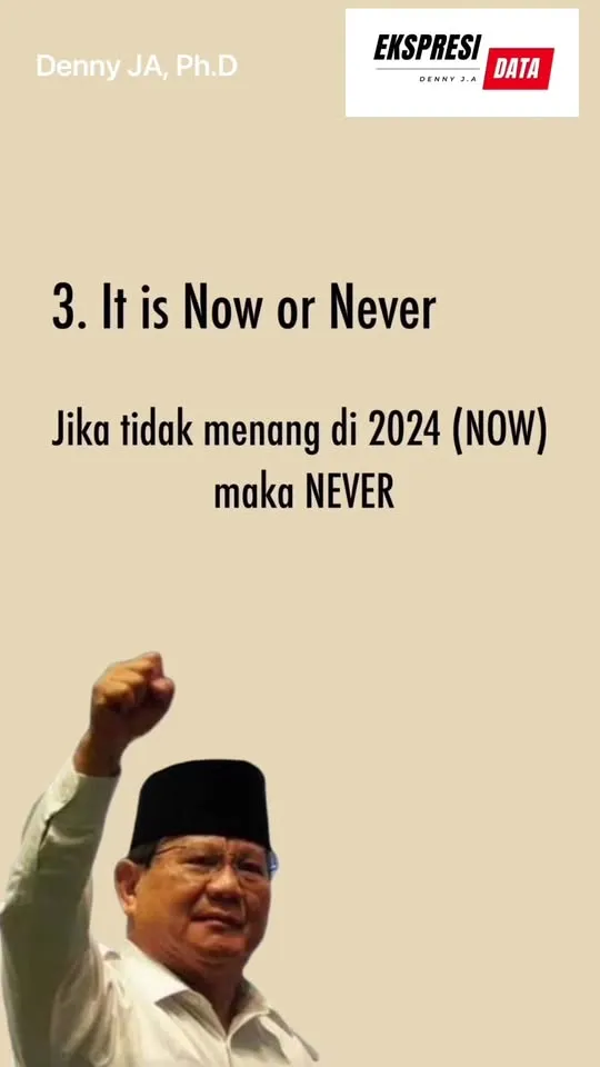 Denny JA: Lima Alasan Mengapa Saya Mendampingi Prabowo di Pilpres 2024