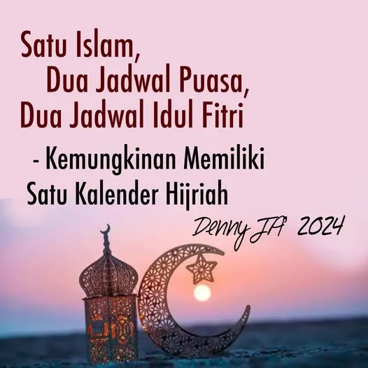 SATU ISLAM, DUA JADWAL PUASA, DUA JADWAL IDUL FITRI